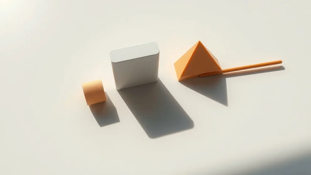 En kort en lång en pyramid en stång