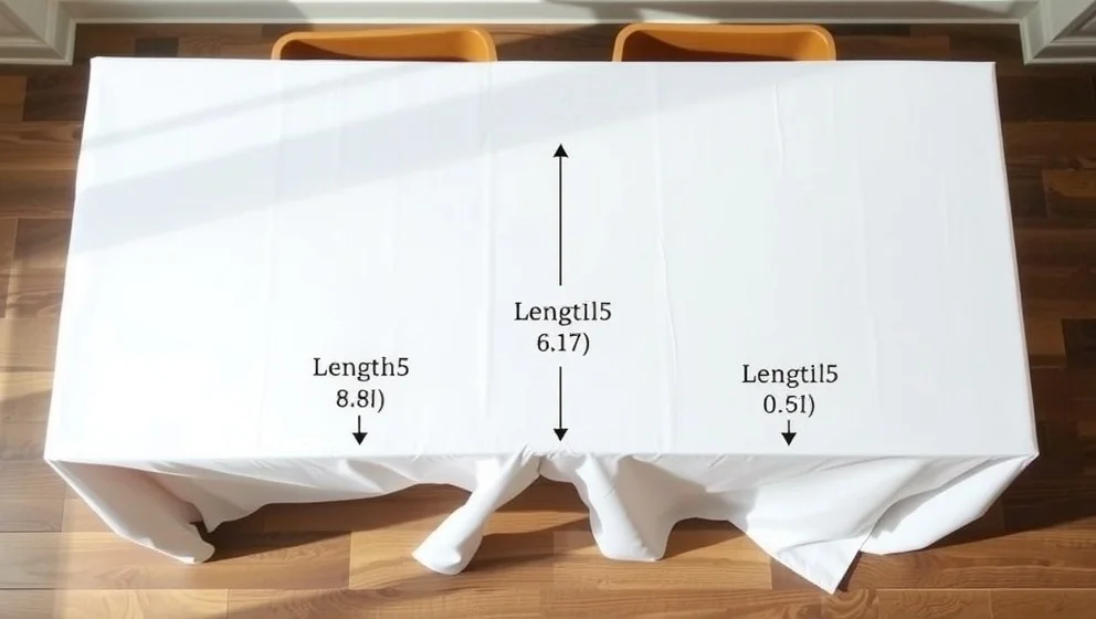 Hur långt ska en duk hänga ner från bordet