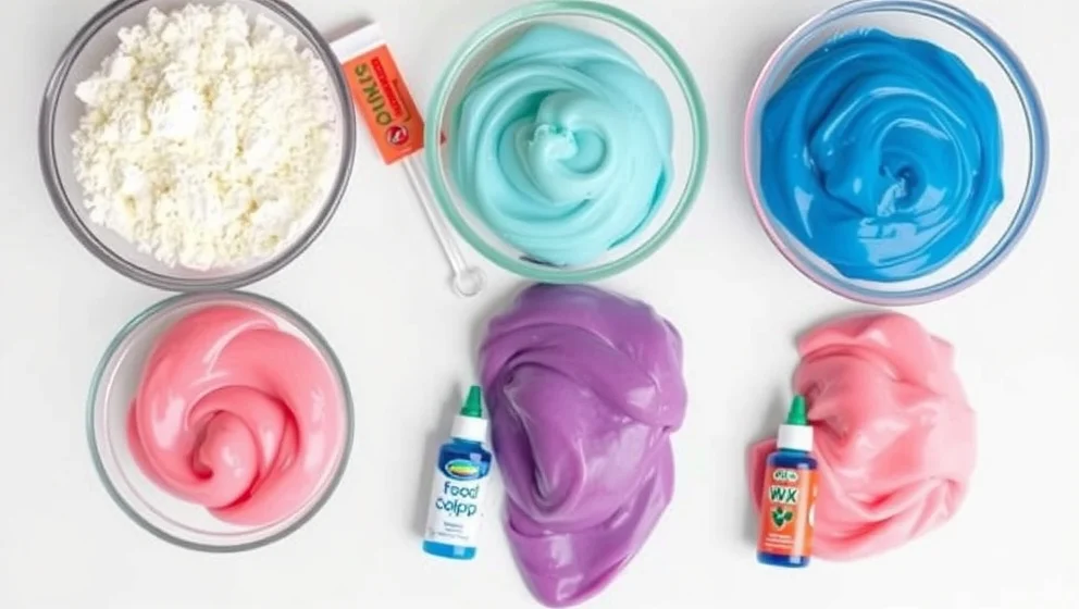 Slime recept utan lim raklödder och linsvätska